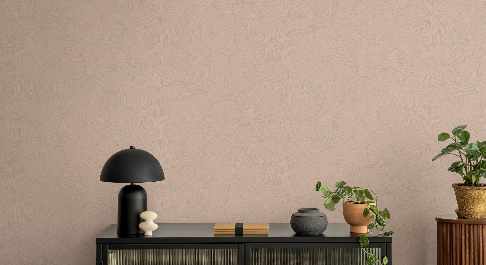 photowall carta da parati floreale delicata