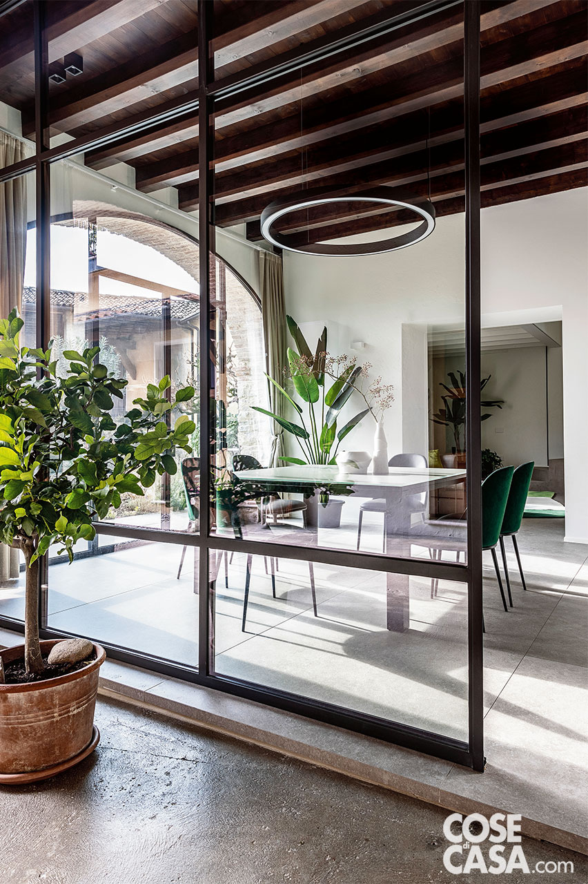 vetrata ingresso sala da pranzo