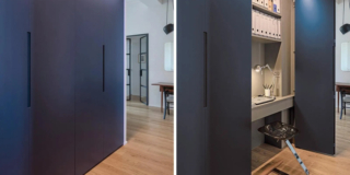 zona studio in un armadio
