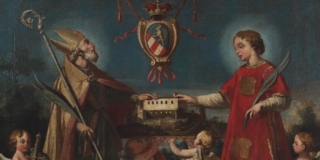 ANTONIO PAROLI, Santi Ilario e Taziano patroni di Gorizia , 1752 Olio su tela ANTONIO PAROLI, Santi Ilario e Taziano patroni di Gorizia , 1752 Olio su tela