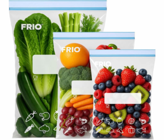 Frio propone dei sacchetti, di vari formati, per contenere ogni genere di cibo, con chiusura ermetica ed etichetta prestampata. Prezzo: 12,65 euro per 65 sacchetti su amazon.it Frio propone dei sacchetti, di vari formati, per contenere ogni genere di cibo, con chiusura ermetica ed etichetta prestampata. Prezzo: 12,65 euro per 65 sacchetti su amazon.it