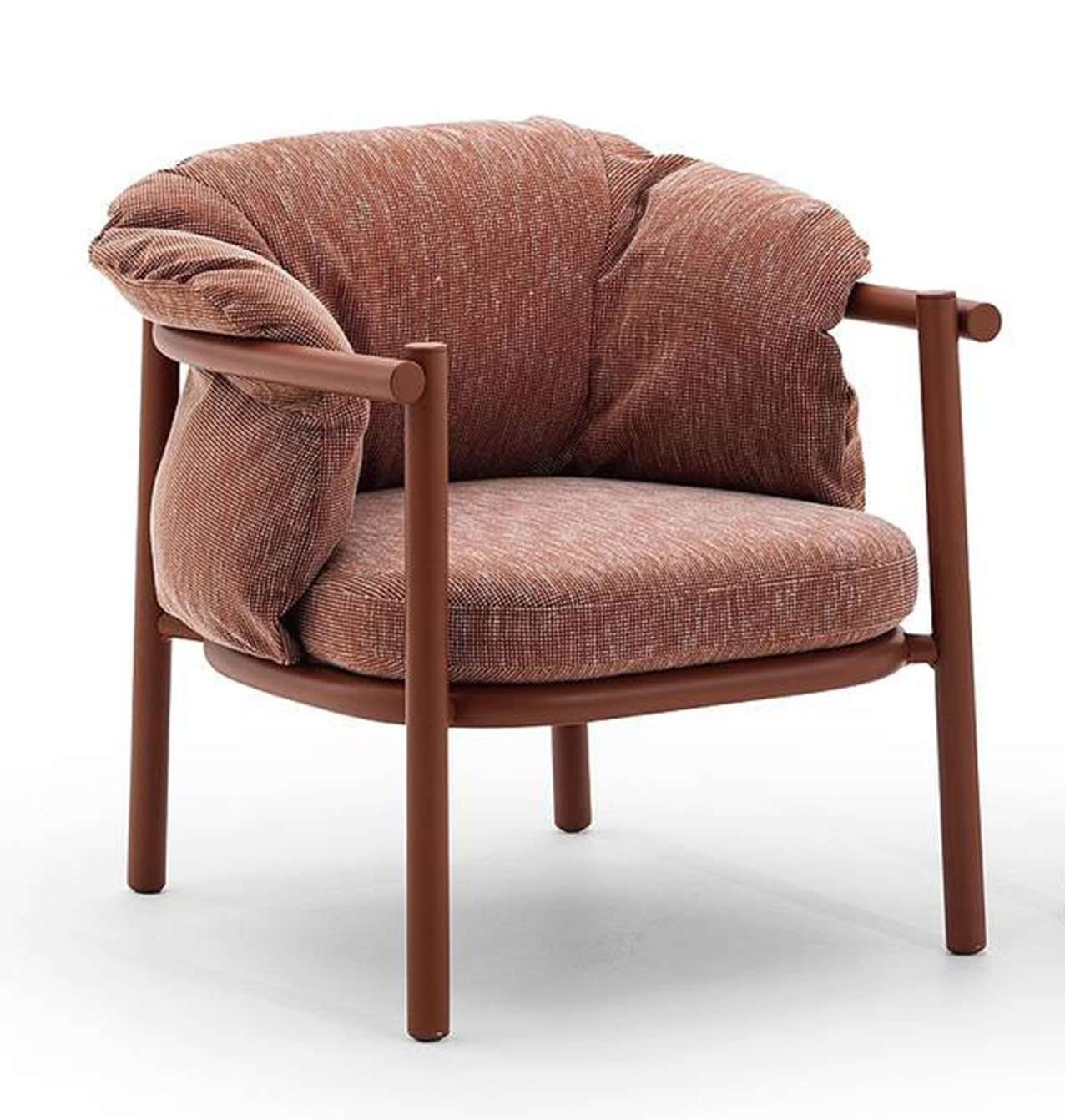 Allegra di Varaschin ha la struttura in tubi di alluminio che sorregge la seduta imbottita rimovibile rivestita con tessuto sfoderabile. Misura L 78 x P 73 x H 73 cm. Prezzo da rivenditore. www.varaschin.it Allegra di Varaschin ha la struttura in tubi di alluminio che sorregge la seduta imbottita rimovibile rivestita con tessuto sfoderabile. Misura L 78 x P 73 x H 73 cm. Prezzo da rivenditore. www.varaschin.it