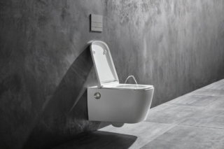 TECEneo, il nuovo wc bidet Tece, unisce pulizia e semplicità di utilizzo grazie alla smaltatura antibatterica "Ceraclean" idrorepellente e antisporco e al risciacquo a vortice silenzioso e potente. L'igiene intima è assicurata da un getto d'acqua ad alto volume, intenso e delicato. Con una manopola si regola il getto dell'acqua, con l'altra si imposta la temperatura, proprio come se fosse un comune rubinetto. L’asta dell’erogatore è autopulente, si risciacqua automaticamente prima di ogni utilizzo. TECEneo prevede un sedile ergonomico con coperchio Slim e meccanismo di chiusura “soft-close”. Il design della ceramica senza brida impedisce allo sporco di depositarsi e la pulizia è ancora più semplice anche nei bordi e fin sotto il sedile wc, che si rimuove facilmente. TECEneo Set acqua calda e fredda ha un prezzo di 1.760 euro + IVA, mentre la versione con acqua fredda costa 1.250 euro + IVA. www.tece.it TECEneo, il nuovo wc bidet Tece, unisce pulizia e semplicità di utilizzo grazie alla smaltatura antibatterica "Ceraclean" idrorepellente e antisporco e al risciacquo a vortice silenzioso e potente. L'igiene intima è assicurata da un getto d'acqua ad alto volume, intenso e delicato. Con una manopola si regola il getto dell'acqua, con l'altra si imposta la temperatura, proprio come se fosse un comune rubinetto. L’asta dell’erogatore è autopulente, si risciacqua automaticamente prima di ogni utilizzo. TECEneo prevede un sedile ergonomico con coperchio Slim e meccanismo di chiusura “soft-close”. Il design della ceramica senza brida impedisce allo sporco di depositarsi e la pulizia è ancora più semplice anche nei bordi e fin sotto il sedile wc, che si rimuove facilmente. TECEneo Set acqua calda e fredda ha un prezzo di 1.760 euro + IVA, mentre la versione con acqua fredda costa 1.250 euro + IVA. www.tece.it