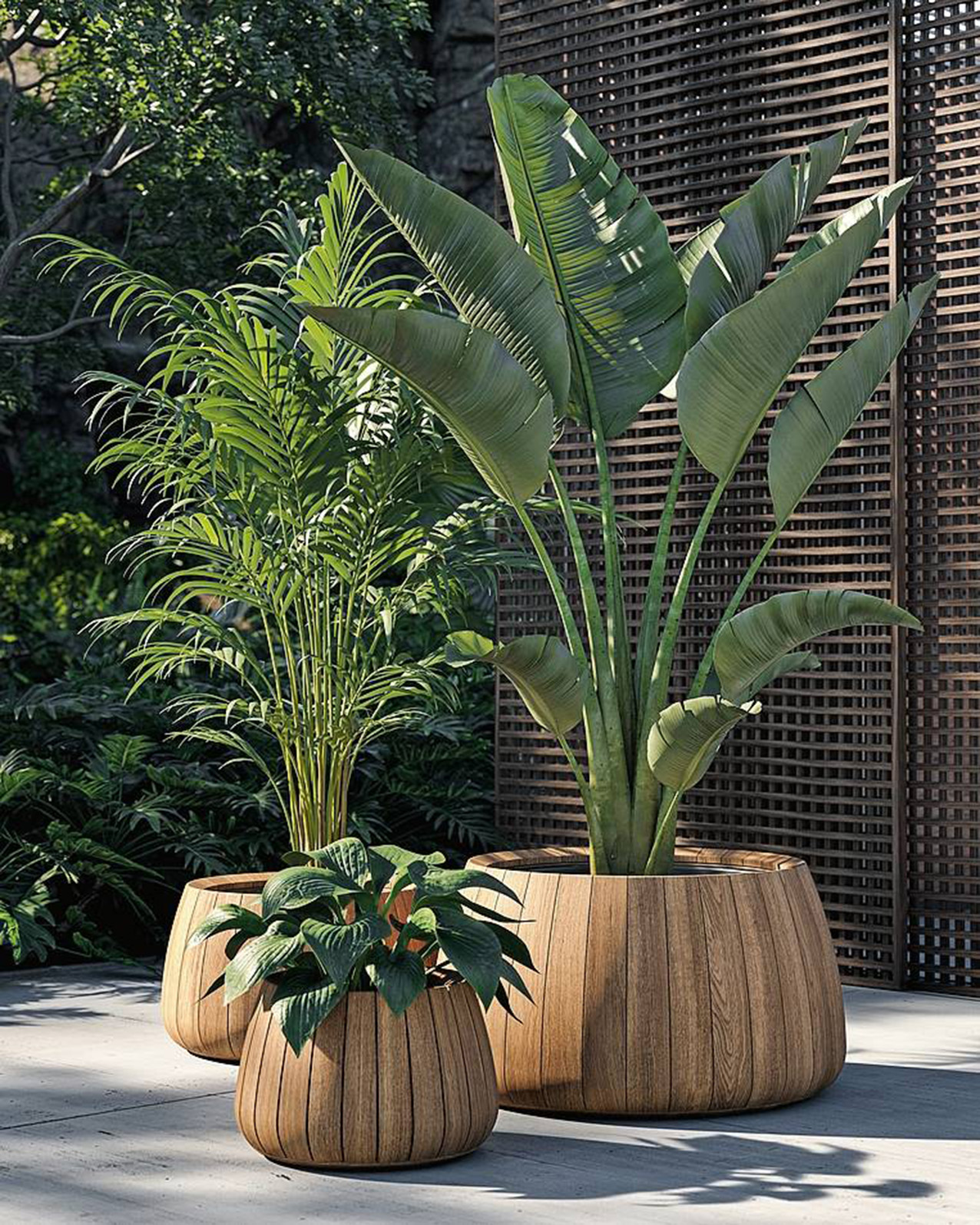 La fioriera Bariq di Royal Botania è in pregiato legno di teak. Misura Ø 50 x H 28,5 cm, Ø 70 x H 38,5 cm e Ø 90 x H 48,5 cm. Su www.duemmegarden.it costa a partire da 1.050 euro. www.royalbotania.com La fioriera Bariq di Royal Botania è in pregiato legno di teak. Misura Ø 50 x H 28,5 cm, Ø 70 x H 38,5 cm e Ø 90 x H 48,5 cm. Su www.duemmegarden.it costa a partire da 1.050 euro. www.royalbotania.com