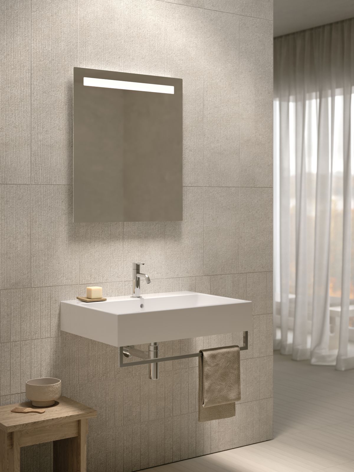 Il lavabo rettangolare sospeso della linea I CLASSICI di Globo è disponibile anche nella versione da appoggio, in colore bianco lucido e nelle finiture Le Pietre. È largo 70 cm con una profondità di 47 o 50 cm. Prezzo su richiesta. www.ceramicaglobo.com Il lavabo rettangolare sospeso della linea I CLASSICI di Globo è disponibile anche nella versione da appoggio, in colore bianco lucido e nelle finiture Le Pietre. È largo 70 cm con una profondità di 47 o 50 cm. Prezzo su richiesta. www.ceramicaglobo.com