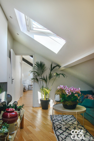 soggiorno divano verde