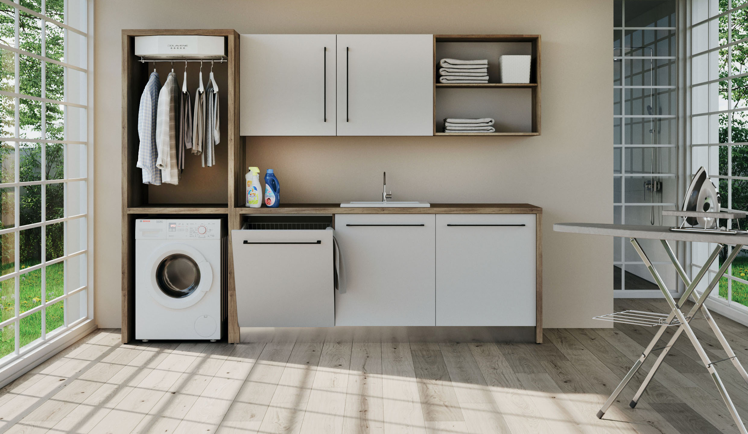 L’asciugabiancheria Smart Dry della collezione SmartTop di Colavene è un sistema super-silenzioso che può funzionare anche di notte senza disturbare. Si attiva con un semplice click e genera un flusso d'aria sui capi appesi: tutte le fibre vengono liberate dall'umidità e contemporaneamente distese, eliminando nell’80% dei casi anche la necessità di stirare. La colonna misura L 75 x P 65 x H 170 o 210 cm. Prezzo da rivenditore. www.colavene.it L’asciugabiancheria Smart Dry della collezione SmartTop di Colavene è un sistema super-silenzioso che può funzionare anche di notte senza disturbare. Si attiva con un semplice click e genera un flusso d'aria sui capi appesi: tutte le fibre vengono liberate dall'umidità e contemporaneamente distese, eliminando nell’80% dei casi anche la necessità di stirare. La colonna misura L 75 x P 65 x H 170 o 210 cm. Prezzo da rivenditore. www.colavene.it