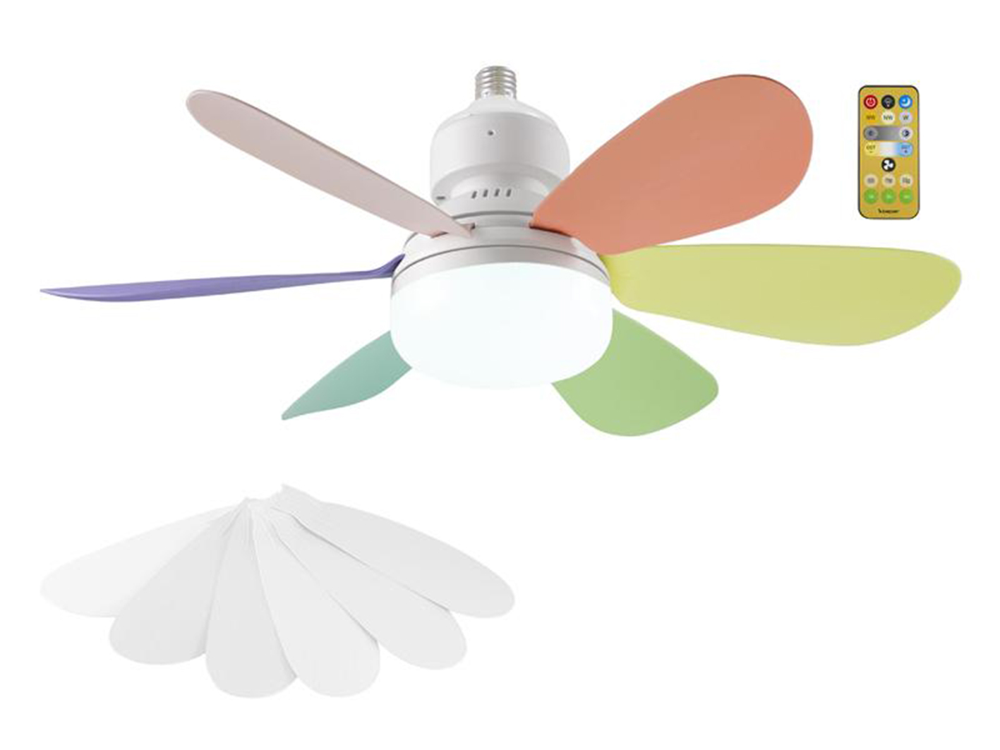 Grazie ai due set di pale intercambiabili (6 bianche e 6 colorate), il ventilatore P206VEN610 di Beper è personalizzabile. Con diametro di 52 cm, ha luce incorporata, tre diverse velocità di ventilazione e un timer programmabile. Il telecomando incluso rende facile il controllo delle impostazioni. Ha potenza di 40 watt. Prezzo 29,90 euro. www.beperhome.shop Grazie ai due set di pale intercambiabili (6 bianche e 6 colorate), il ventilatore P206VEN610 di Beper è personalizzabile. Con diametro di 52 cm, ha luce incorporata, tre diverse velocità di ventilazione e un timer programmabile. Il telecomando incluso rende facile il controllo delle impostazioni. Ha potenza di 40 watt. Prezzo 29,90 euro. www.beperhome.shop