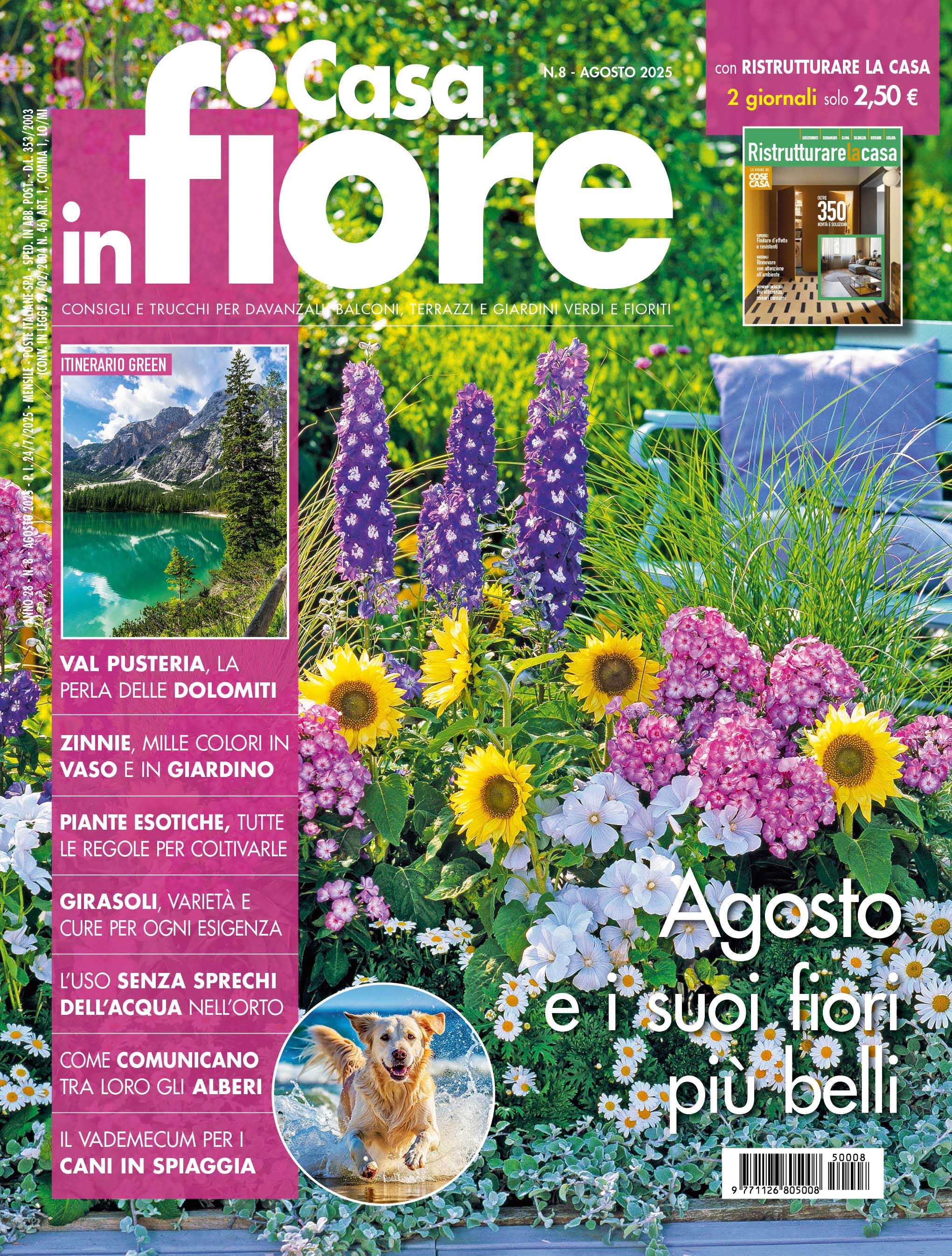 Casa in Fiore di agosto 2025, in edicola dal 24 luglio
