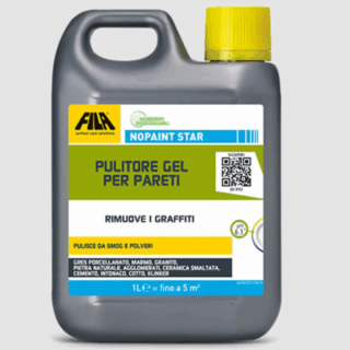 Fila Solutions presenta la soluzione Nopaint Star, un pulitore gel per pareti per eliminare scritte, grasso, smog e polveri sia sulle superfici trattate che non. https://www.filasolutions.com/ Fila Solutions presenta la soluzione Nopaint Star, un pulitore gel per pareti per eliminare scritte, grasso, smog e polveri sia sulle superfici trattate che non. https://www.filasolutions.com/
