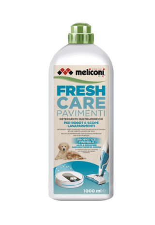 Fresh Care Pavimenti di Meliconi è un detergente multi superficie senza schiuma attento al benessere della famiglia, degli animali domestici e dell'ambiente. La sua innovazione consiste in una formula con probiotici e alcol naturale che non si limita a pulire la superficie, ma agisce in profondità per rimuovere efficacemente macchie e cattivi odori causati dagli animali domestici, garantendo un’igiene duratura e sicura per gli amici a quattro zampe. Può essere utilizzato con tutte le marche di scope elettriche lavapavimenti e robot presenti sul mercato. Prezzo 8,99 euro. www.meliconi.com
