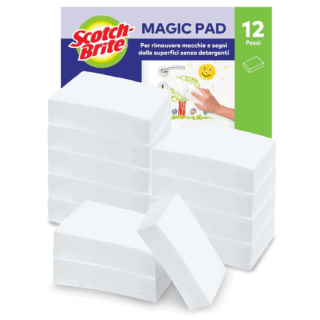 La gomma magica Scotch-Brite è utile per cancellare le macchie dai muri, in particolar modo i segni, come quelli dei pennarelli. Prezzo: 9,99 euro su amazon.it La gomma magica Scotch-Brite è utile per cancellare le macchie dai muri, in particolar modo i segni, come quelli dei pennarelli. Prezzo: 9,99 euro su amazon.it
