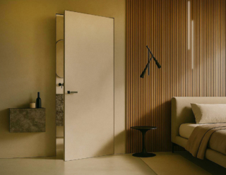 La porta a battente filomuro Swing di Ermetika è perfetta per pareti in intonaco o cartongesso, si mimetizza creando un effetto di totale continuità e consente di nascondere con eleganza accessi e spazi riservati come dispense e ripostigli. Disponibile anche nella versione a spingere è stata testata secondo le più recenti normative acustiche. Telaio + porta grezza nella misura 80 x 210 cm, prezzo 822,50+Iva. http://www.ermetika.com La porta a battente filomuro Swing di Ermetika è perfetta per pareti in intonaco o cartongesso, si mimetizza creando un effetto di totale continuità e consente di nascondere con eleganza accessi e spazi riservati come dispense e ripostigli. Disponibile anche nella versione a spingere è stata testata secondo le più recenti normative acustiche. Telaio + porta grezza nella misura 80 x 210 cm, prezzo 822,50+Iva. http://www.ermetika.com