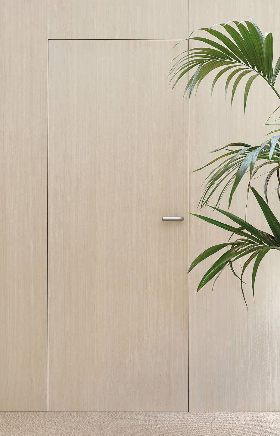 Nodoor è la porta rasomuro di Effebiquattro che ha la capacità di mimetizzarsi con le pareti della stanza in cui viene installata sino a diventare quasi invisibile, rendendo la porta un elemento di arredo perfettamente integrato con interior project riconoscibile solo dalla maniglia. E’ in grado di replicare i colori e le finiture delle pareti, ha un elevato isolamento acustico e le cerniere invisibili sono regolabili su tre assi, disponibile in una vasta gamma di finiture e molteplici essenze di legni. Nella misura di altezza standard H 210 cm il prezzo è 1.366 euro. www.effebiquattro.it Nodoor è la porta rasomuro di Effebiquattro che ha la capacità di mimetizzarsi con le pareti della stanza in cui viene installata sino a diventare quasi invisibile, rendendo la porta un elemento di arredo perfettamente integrato con interior project riconoscibile solo dalla maniglia. E’ in grado di replicare i colori e le finiture delle pareti, ha un elevato isolamento acustico e le cerniere invisibili sono regolabili su tre assi, disponibile in una vasta gamma di finiture e molteplici essenze di legni. Nella misura di altezza standard H 210 cm il prezzo è 1.366 euro. www.effebiquattro.it