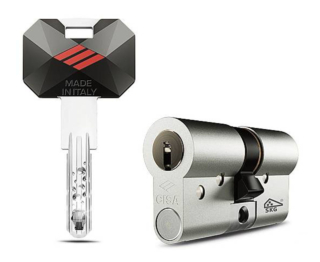 Il cilindro RS5 di Cisa utilizza la tecnologia brevettata Radial System che offre resistenza contro le tecniche di effrazione, come percussione (bumping), grimaldello (picking), trapano. Ha sistema di cifratura a 5 file con 16 perni in acciaio. Ogni chiave nasce con un’identità digitale e il cloud registra ogni movimento di apertura e chiusura. www.cisa.com Il cilindro RS5 di Cisa utilizza la tecnologia brevettata Radial System che offre resistenza contro le tecniche di effrazione, come percussione (bumping), grimaldello (picking), trapano. Ha sistema di cifratura a 5 file con 16 perni in acciaio. Ogni chiave nasce con un’identità digitale e il cloud registra ogni movimento di apertura e chiusura. www.cisa.com