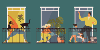 acqua dal balcone