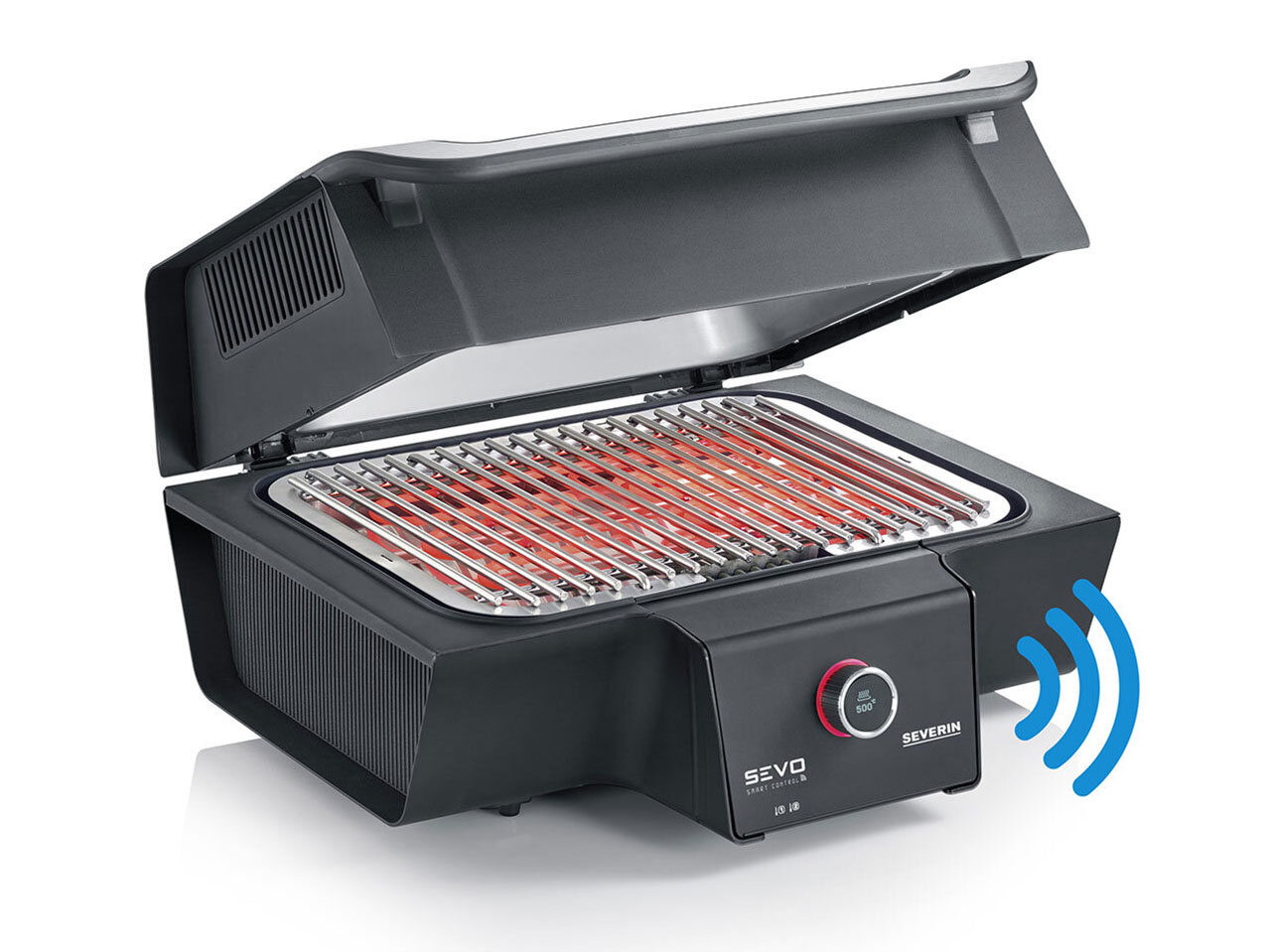 Grazie al funzionamento tramite app e alla tecnologia di riscaldamento a tre zone (low zone, hot zone e boost zone), grigliare con il barbecue elettrico Smart Control GT di Severin è facile. Ha potenza di 3.000 watt e retroilluminazione a LED del termostato che cambia a seconda della temperatura selezionata per avvisare della quantità di calore. Misura L 57 x P 50 x H 32 cm. Prezzo 559 euro. www.qvc.it Grazie al funzionamento tramite app e alla tecnologia di riscaldamento a tre zone (low zone, hot zone e boost zone), grigliare con il barbecue elettrico Smart Control GT di Severin è facile. Ha potenza di 3.000 watt e retroilluminazione a LED del termostato che cambia a seconda della temperatura selezionata per avvisare della quantità di calore. Misura L 57 x P 50 x H 32 cm. Prezzo 559 euro. www.qvc.it