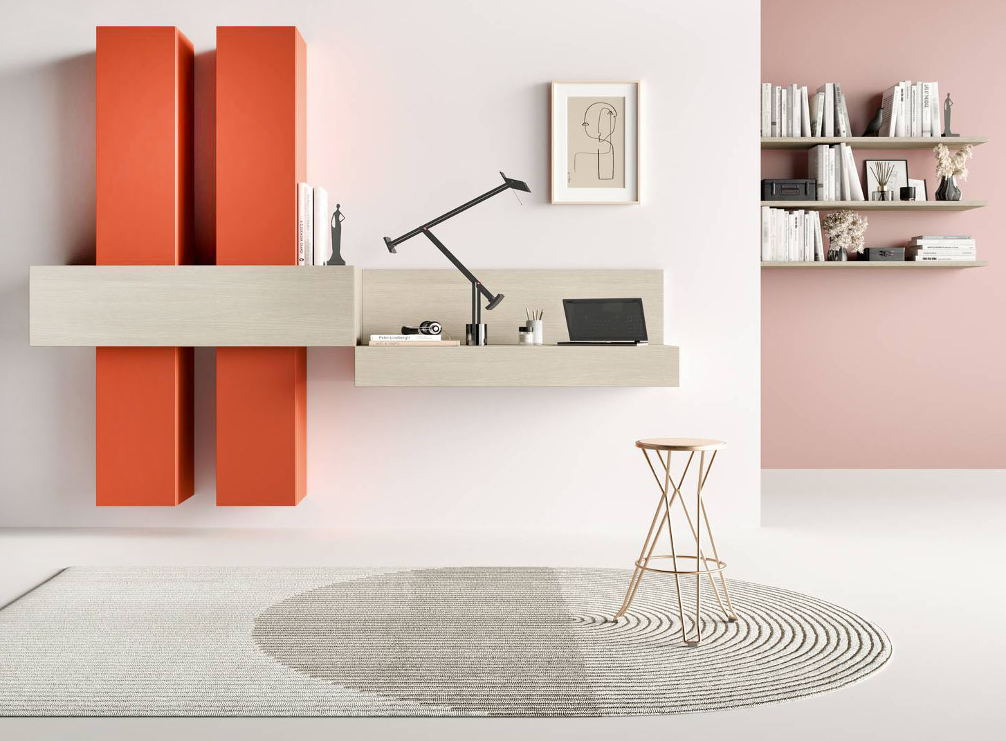 Permette di organizzare al meglio lo spazio nell'ingresso la composizione a parete KF111 della linea kosmos living di Moretti Compact Giorno Notte che include una lunga consolle con cassetto che può essere usata anche come postazione per l'home working. L'elemento orizzontale in nobilitato frassino cenere è “illuminato” da quelli verticali in laccato corallo opaco. Misura L 294,4 x P 51,2/41,6 x H 240 cm. Prezzo 2.218 euro. www.giornonotte.moretticompact.it Permette di organizzare al meglio lo spazio nell'ingresso la composizione a parete KF111 della linea kosmos living di Moretti Compact Giorno Notte che include una lunga consolle con cassetto che può essere usata anche come postazione per l'home working. L'elemento orizzontale in nobilitato frassino cenere è “illuminato” da quelli verticali in laccato corallo opaco. Misura L 294,4 x P 51,2/41,6 x H 240 cm. Prezzo 2.218 euro. www.giornonotte.moretticompact.it