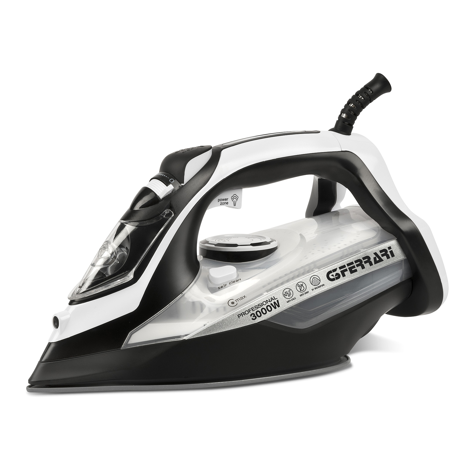 La piastra con 91 microfori del ferro Eliseo 3000 di G3 Ferrari offre una maggiore uniformità d’erogazione del vapore. Ha potenza di 3.000 watt, colpo vapore di 140 g/min e serbatoio da 450 cc. È dotato di funzione di auto-pulizia, anti-sgocciolamento e anti-calcare. Prezzo 44,90 euro. www.g3ferrari.it La piastra con 91 microfori del ferro Eliseo 3000 di G3 Ferrari offre una maggiore uniformità d’erogazione del vapore. Ha potenza di 3.000 watt, colpo vapore di 140 g/min e serbatoio da 450 cc. È dotato di funzione di auto-pulizia, anti-sgocciolamento e anti-calcare. Prezzo 44,90 euro. www.g3ferrari.it