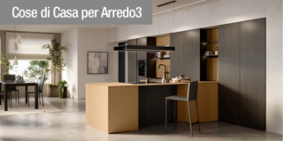 Cucine di Arredo3 con ante e top colorati e coordinati: eleganza, energia e infinite possibilità di personalizzazione