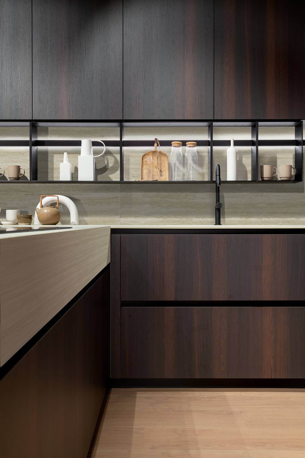 Cucina Arredo3 K5 basi e pensili rovere nara Cucina Arredo3 K5 basi e pensili rovere nara