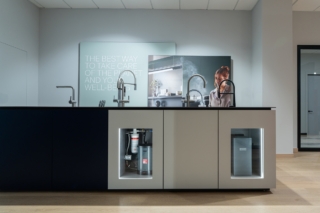 Franke Home Solutions, showroom Fabriano, water competence area Franke Home Solutions, showroom Fabriano, water competence area