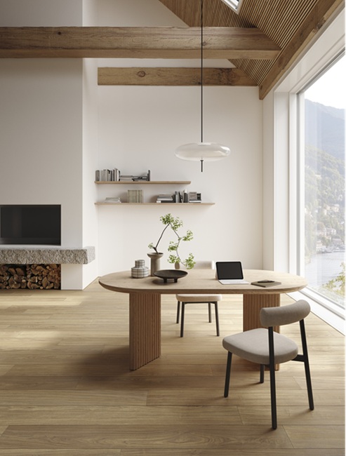 Nobilis di Marazzi è la collezione in gres porcellanato effetto legno che reinterpreta il noce canaletto. Le superfici sono calde ed eleganti, valorizzate dalle tecnologie 3D Ink e Sublime Sync, dalla resa visiva e tattile di alta qualità. Le tonalità sono tre: Noce Sbiancato, Noce Naturale e Noce Classico, adatte sia per ambienti moderni che classici. I formati sono a doga, nelle misure: 22,5 x 180 cm, 20 x 120 cm e 11 x 54 cm. www.marazzi.it Nobilis di Marazzi è la collezione in gres porcellanato effetto legno che reinterpreta il noce canaletto. Le superfici sono calde ed eleganti, valorizzate dalle tecnologie 3D Ink e Sublime Sync, dalla resa visiva e tattile di alta qualità. Le tonalità sono tre: Noce Sbiancato, Noce Naturale e Noce Classico, adatte sia per ambienti moderni che classici. I formati sono a doga, nelle misure: 22,5 x 180 cm, 20 x 120 cm e 11 x 54 cm. www.marazzi.it