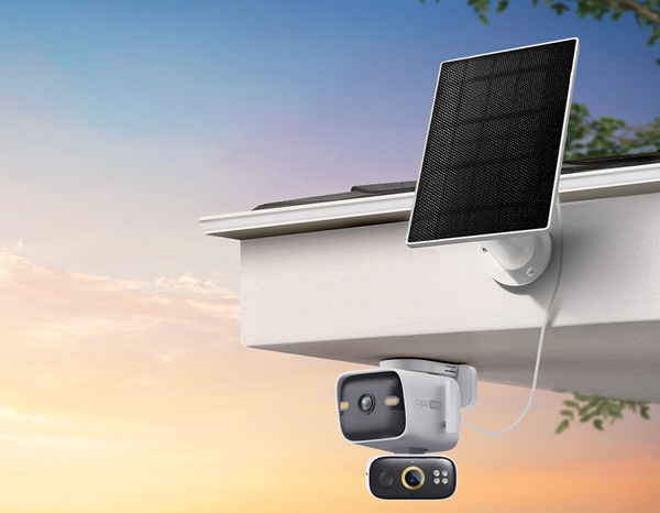 La videocamera di sicurezza a doppia lente Tapo C675D KIT di TP-Link ha pannello solare integrato che ne consente l’alimentazione autonoma, versatile per l’installazione all’esterno, senza necessità di collegamenti elettrici. Assicura immagini nitide in 4K (8 MP) su entrambe gli obiettivi, con una copertura a 169° grazie alla lente grandangolare. Inoltre è resistente agli agenti atmosferici secondo lo standard IP65. Offre visione notturna a colori, tracciamento intelligente sincronizzato su entrambe le lenti e riconoscimento di persone, veicoli e animali. Disponibile nel corso del 2026. /www.tp-link.com/it/