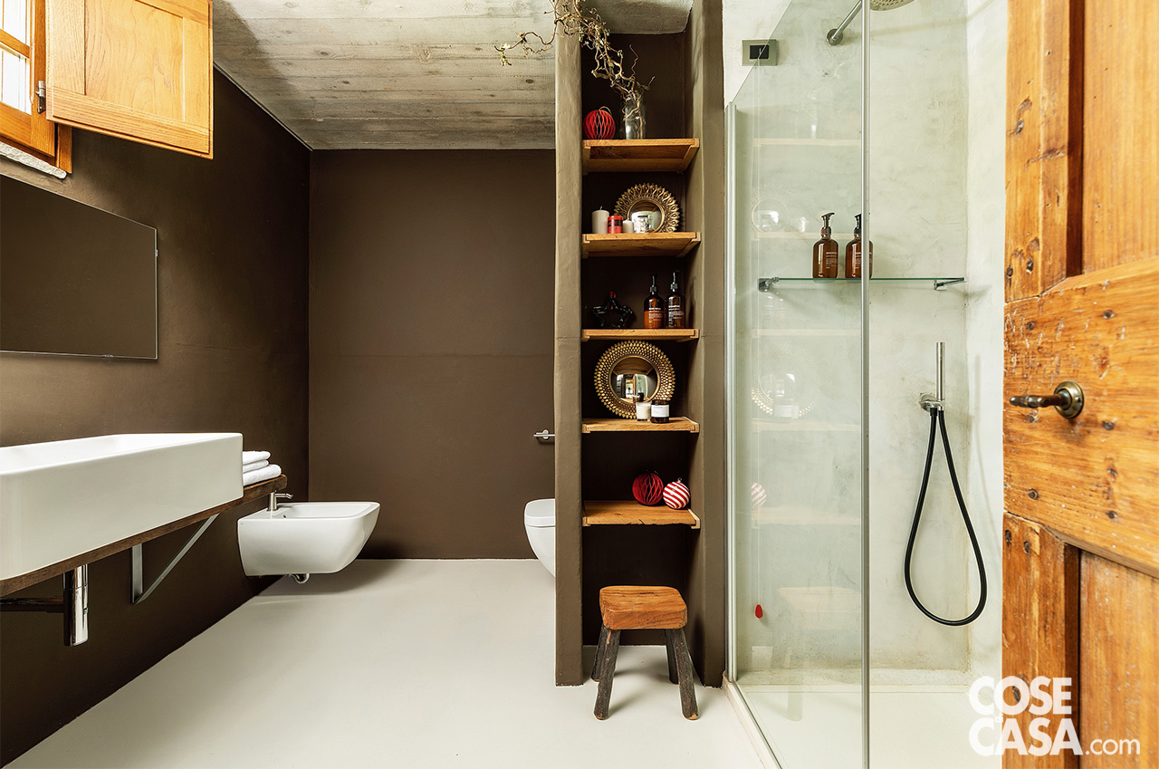 bagno con pareti marroni bagno con pareti marroni