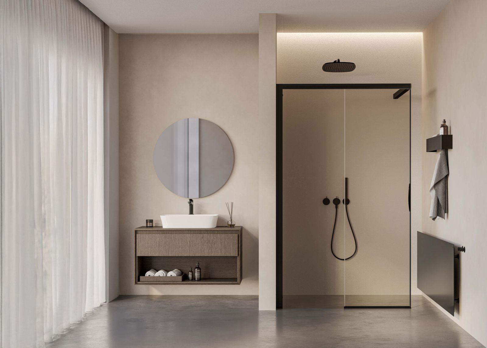 cabina doccia walk in libero 4000 di Duka Cersaie 2025