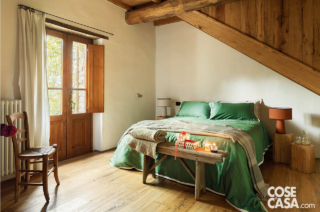 camera da letto con soffitto a travi camera da letto con soffitto a travi