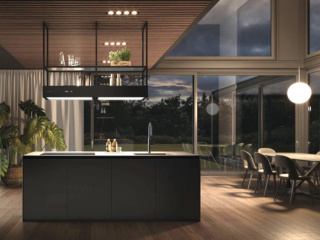 T-Shelf Evolution è la cappa a isola di Faber con struttura a ripiani a giorno che grazie ai due motori garantisce un’aspirazione potente fino a 600 mc/h. La grande superficie luminosa a LED offre un’illuminazione uniforme sia sul piano cottura che sulla zona living e i comandi touch, semplificano l’esperienza d’uso, mentre i filtri antigrasso lavabili in lavastoviglie facilitano la manutenzione. Prezzo 4.878 euro. www.faberspa.com T-Shelf Evolution è la cappa a isola di Faber con struttura a ripiani a giorno che grazie ai due motori garantisce un’aspirazione potente fino a 600 mc/h. La grande superficie luminosa a LED offre un’illuminazione uniforme sia sul piano cottura che sulla zona living e i comandi touch, semplificano l’esperienza d’uso, mentre i filtri antigrasso lavabili in lavastoviglie facilitano la manutenzione. Prezzo 4.878 euro. www.faberspa.com