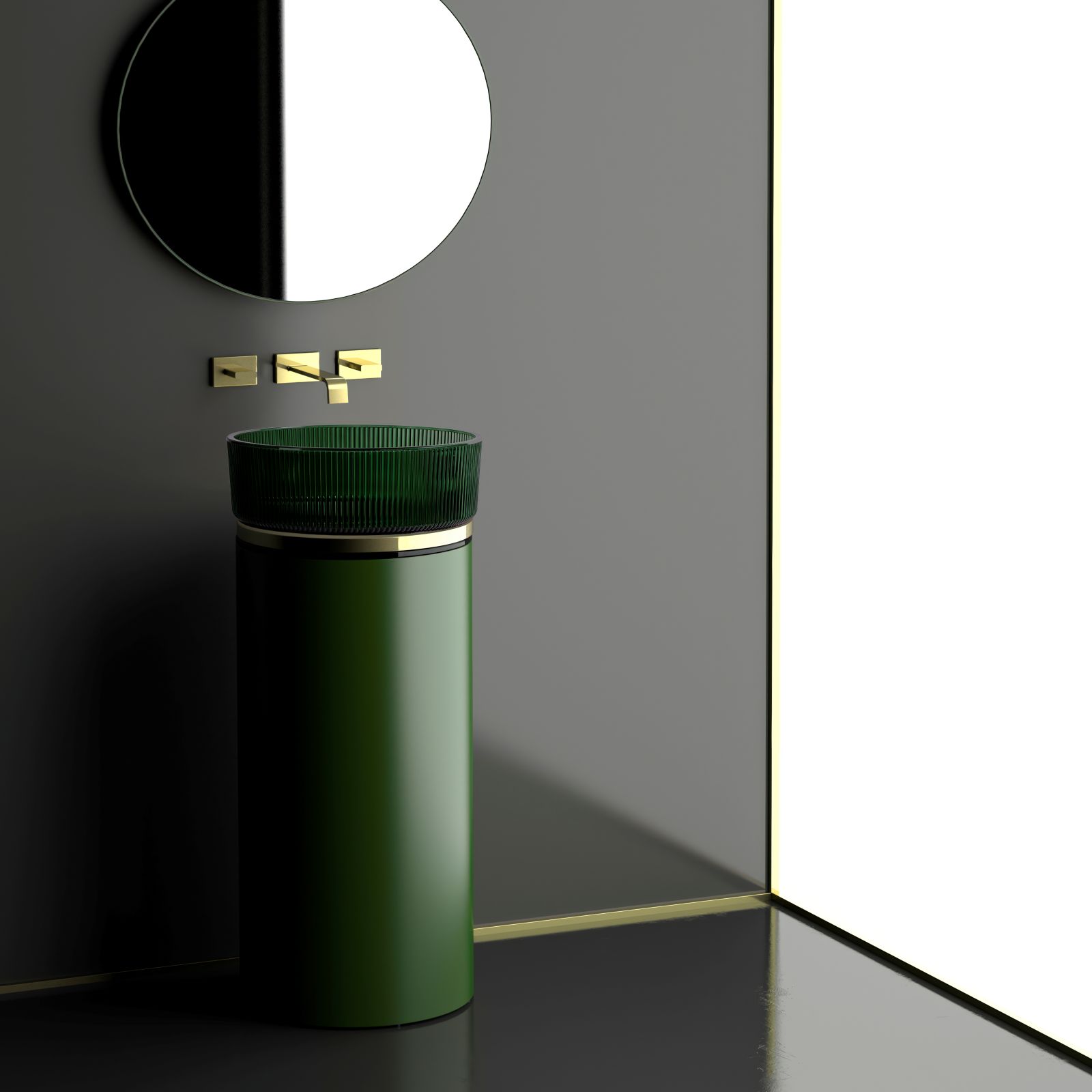 lavabo Madison di Glass Design Cersaie 2025