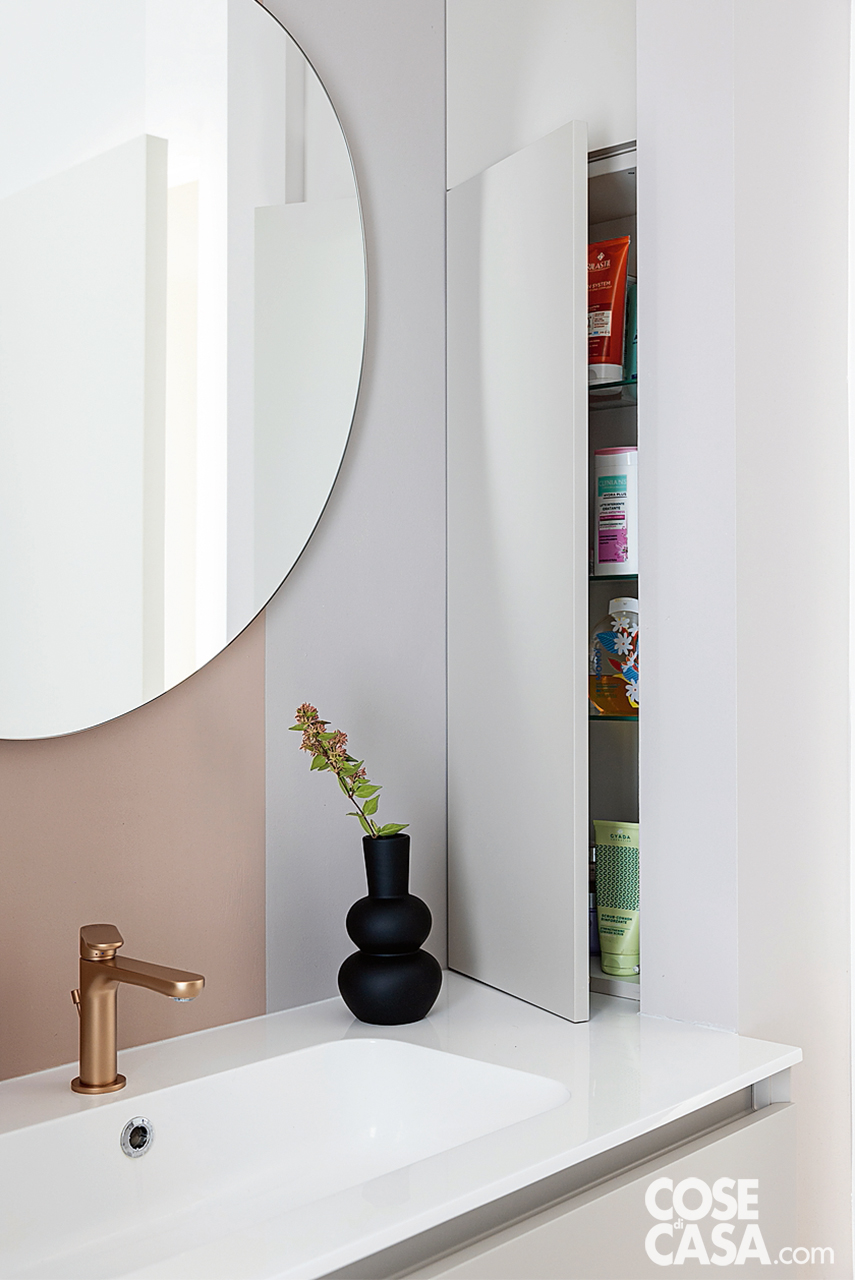 lavabo bagno con nicchia integrata