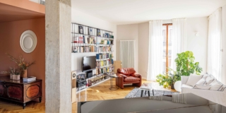 110 mq ridisegnati a favore della zona giorno