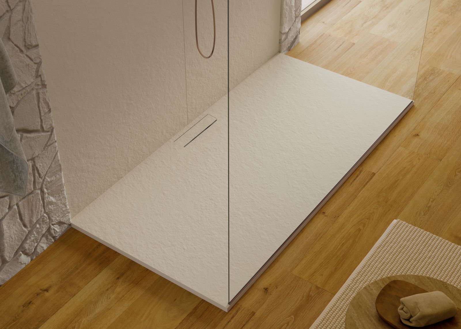 piatto doccia Kos Slate di Acquabella Cersaie 2025