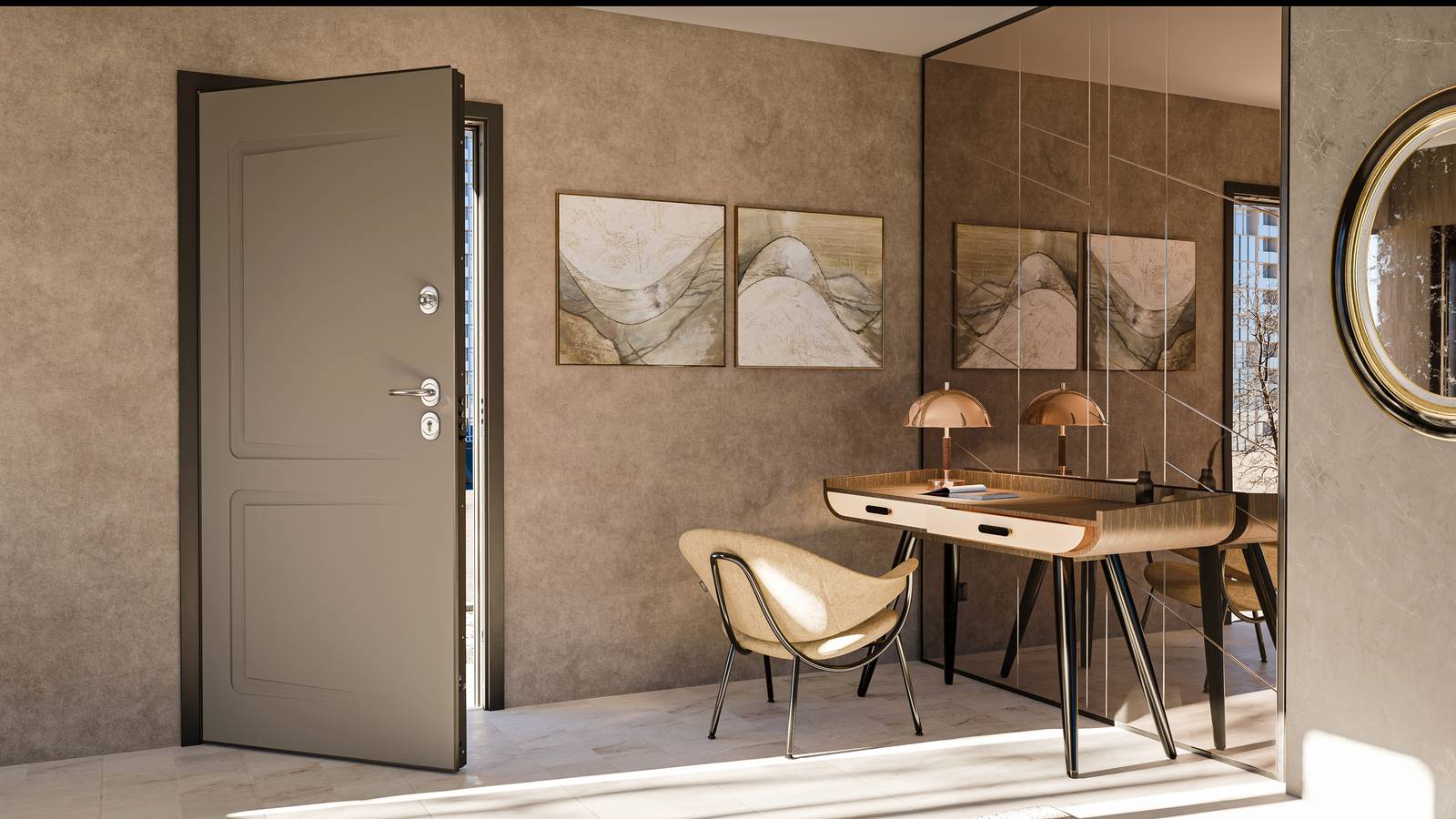 Porta blindata D180 warm grey Porta blindata D180 warm grey