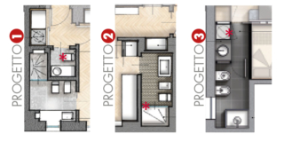 progetti bagno tre