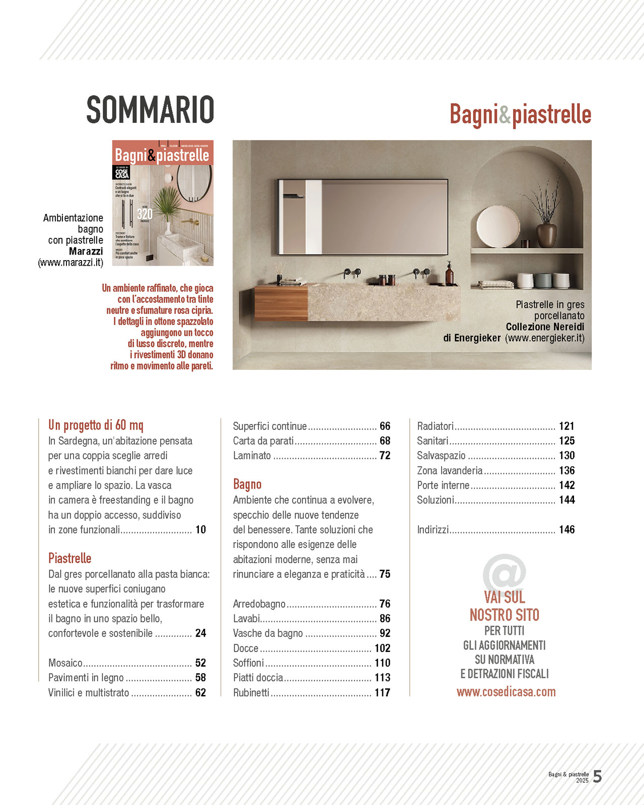 sommario speciale bagni e piastrelle 2025