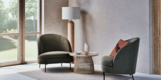 zona conversazione in stile japandi di Maisons du Monde