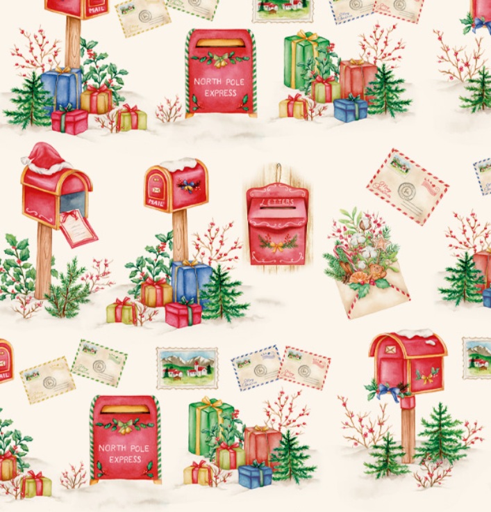 La fantasia Cassetta delle Lettere rappresenta invece le letterine cariche di aspettative che i bimbi scrivono a Babbo Natale, spedendole al Polo Nord e sperando che i loro desideri vengano esauditi. È creata a partire da un acquerello originale dipinto a mano da una delle artiste dell'azienda. La fantasia Cassetta delle Lettere rappresenta invece le letterine cariche di aspettative che i bimbi scrivono a Babbo Natale, spedendole al Polo Nord e sperando che i loro desideri vengano esauditi. È creata a partire da un acquerello originale dipinto a mano da una delle artiste dell'azienda.