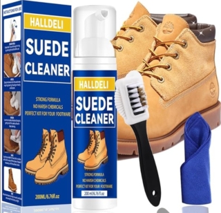 Halldeli propone un detergente per scarpe in camoscio, una spazzola e un panno in microfibra per la loro pulizia. Il detergente è studiato per penetrare in profondità nelle fibre scamosciate per rimuovere sporco, macchie ostinate e aloni. Forma anche una barriera protettiva per prevenire macchie e polvere, mantenendo le scarpe scamosciate protette e pulite più a lungo. Prezzo 13,99 euro. www.amazon.it Halldeli propone un detergente per scarpe in camoscio, una spazzola e un panno in microfibra per la loro pulizia. Il detergente è studiato per penetrare in profondità nelle fibre scamosciate per rimuovere sporco, macchie ostinate e aloni. Forma anche una barriera protettiva per prevenire macchie e polvere, mantenendo le scarpe scamosciate protette e pulite più a lungo. Prezzo 13,99 euro. www.amazon.it