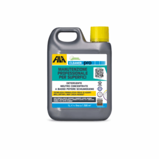 Cleaner Pro è un prodotto pensato per la manutenzione professionale delle superfici, anche su quelle delicate. È indispensabile per il lavaggio dopo posa dei pavimenti in pietra naturale con finitura lucida e sensibili ai detergenti forti. https://www.filasolutions.com/ Cleaner Pro è un prodotto pensato per la manutenzione professionale delle superfici, anche su quelle delicate. È indispensabile per il lavaggio dopo posa dei pavimenti in pietra naturale con finitura lucida e sensibili ai detergenti forti. https://www.filasolutions.com/