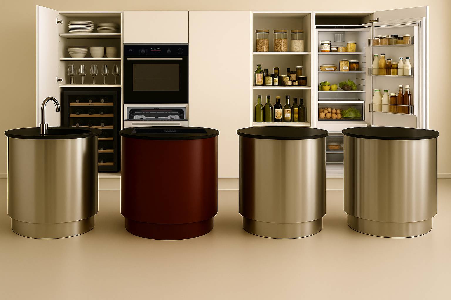 Kitchen Design Contest AEG - 1° posto: progetto "Molecola"