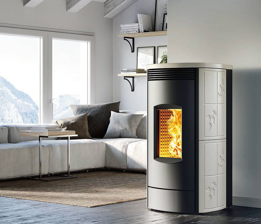 Alpina MW AUP
di Caminetti Montegrappa ha forma circolare con fianchi rivestiti in maiolica. Grazie
al vetro effetto wonder, quando è spenta l’interno
è nascosto, quando è accesa enfatizza la fiamma. Riscalda l’acqua, ha potenza di 19,7 kW, serbatoio pellet da 28 kg, classe A++, ambientale 4 stelle. Misura L 62 x P 64 x H 120 cm. Costa 4.100 euro. www.caminettimontegrappa.it Alpina MW AUP
di Caminetti Montegrappa ha forma circolare con fianchi rivestiti in maiolica. Grazie
al vetro effetto wonder, quando è spenta l’interno
è nascosto, quando è accesa enfatizza la fiamma. Riscalda l’acqua, ha potenza di 19,7 kW, serbatoio pellet da 28 kg, classe A++, ambientale 4 stelle. Misura L 62 x P 64 x H 120 cm. Costa 4.100 euro. www.caminettimontegrappa.it