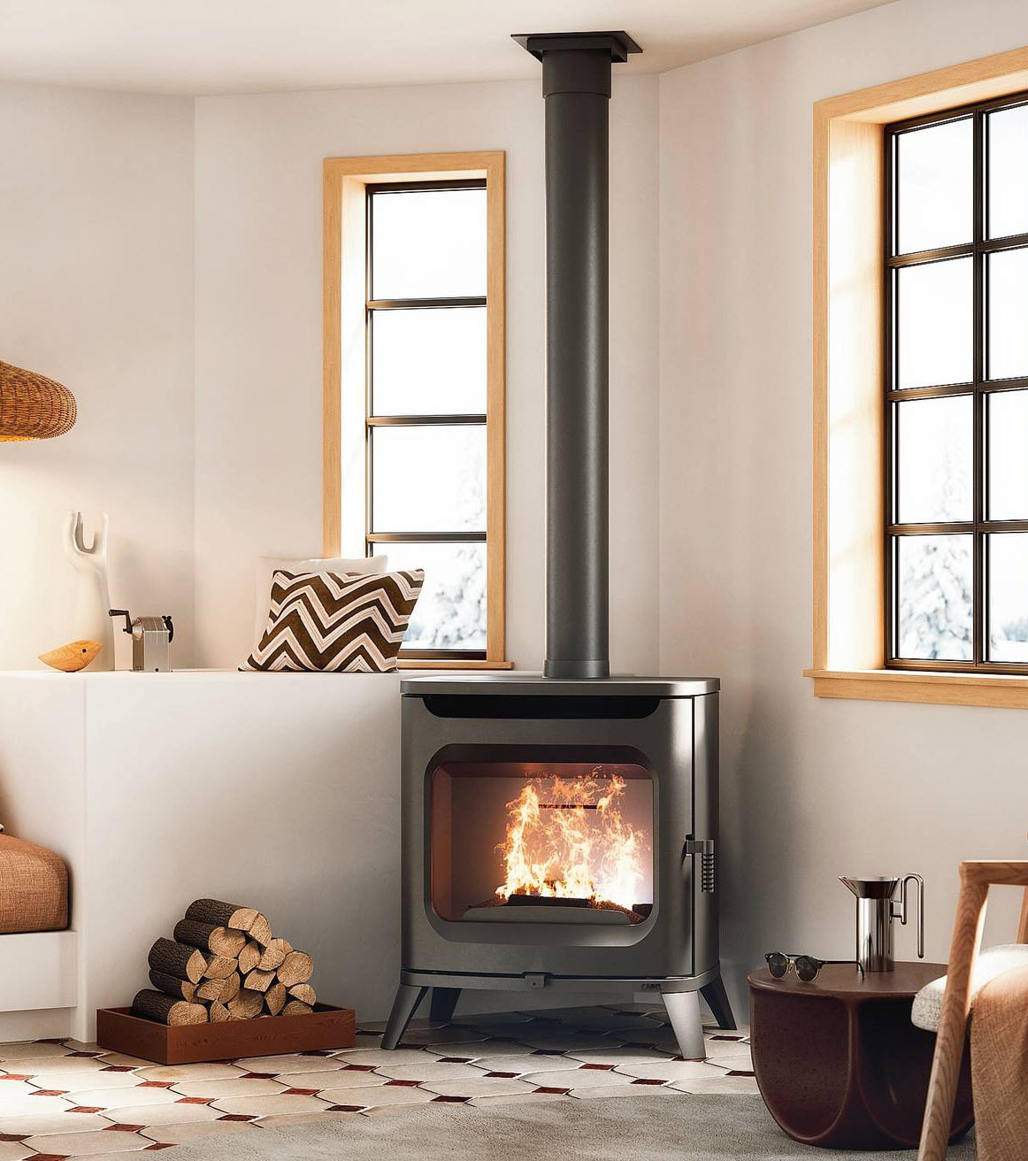 Ispirazione rétro per Hublot 8 Wood Air di Cadel, con sistema di diffusione dell’aria ventilato. La valvola antifumo massimizza il comfort durante il caricamento della legna, fino a 50 cm di lunghezza. Ha potenza 7,5 kW, classe A+, ambientale 5 stelle. Misura L 79 x P 70 x H 94 cm. Costa da 1.900 euro. www.cadelsrl.com Ispirazione rétro per Hublot 8 Wood Air di Cadel, con sistema di diffusione dell’aria ventilato. La valvola antifumo massimizza il comfort durante il caricamento della legna, fino a 50 cm di lunghezza. Ha potenza 7,5 kW, classe A+, ambientale 5 stelle. Misura L 79 x P 70 x H 94 cm. Costa da 1.900 euro. www.cadelsrl.com