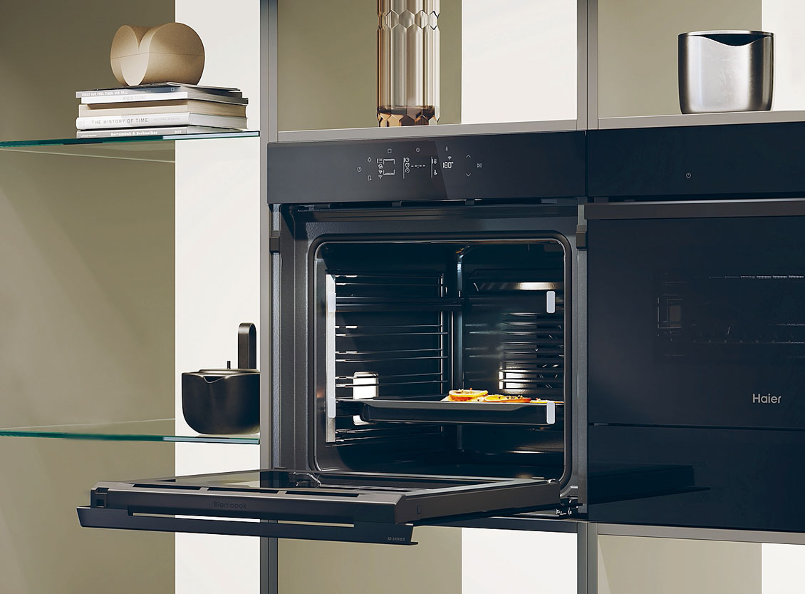 Il forno idrolitico ID Series 6 Steam Plus H6 ID66G3SHTB di Haier ha tecnologia Steam Plus per cuocere a vapore.
La telecamera Bionic Vision monitora
e riconosce lo stato di avanzamento della cottura con un algoritmo. Bionic Flexibility garantisce la cottura di più pietanze
in simultanea. In classe A++, ha volume di 78 l, 7 livelli di cottura e sistema
di pulizia a vapore. Misura L 59,5 x
P 56,8 x 59,5 H cm. Prezzo da rivenditore. www.haier-europe.com Il forno idrolitico ID Series 6 Steam Plus H6 ID66G3SHTB di Haier ha tecnologia Steam Plus per cuocere a vapore.
La telecamera Bionic Vision monitora
e riconosce lo stato di avanzamento della cottura con un algoritmo. Bionic Flexibility garantisce la cottura di più pietanze
in simultanea. In classe A++, ha volume di 78 l, 7 livelli di cottura e sistema
di pulizia a vapore. Misura L 59,5 x
P 56,8 x 59,5 H cm. Prezzo da rivenditore. www.haier-europe.com