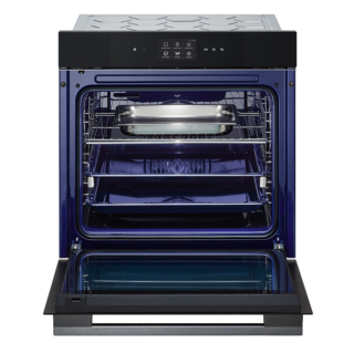 Il forno WSED7667M di LG cuoce
con cottura a vapore 100%, Air Fry e Air SousVide. Ha wi-fi con controllo
remoto e download ricette e sportello InstaView che, bussando due volte
sulla porta, illumina le pietanze.
È dotato di sistema di pulizia rapido
Easy Clean. In classe di efficienza energetica A++, ha volume
della cavità di 76 l. Misura L 59,2 x
P 56,9 x H 59,4 cm e costa 1.399 euro. www.lg.com Il forno WSED7667M di LG cuoce
con cottura a vapore 100%, Air Fry e Air SousVide. Ha wi-fi con controllo
remoto e download ricette e sportello InstaView che, bussando due volte
sulla porta, illumina le pietanze.
È dotato di sistema di pulizia rapido
Easy Clean. In classe di efficienza energetica A++, ha volume
della cavità di 76 l. Misura L 59,2 x
P 56,9 x H 59,4 cm e costa 1.399 euro. www.lg.com
