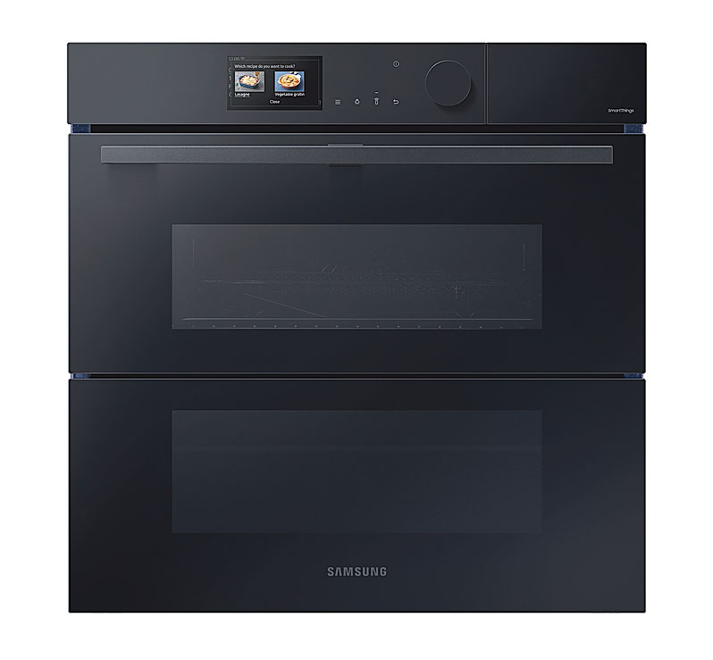 Il forno a vapore BESPOKE Dual Cook Flex™ Steam Serie 6 76L NV7B6799JBK di Samsung ha due zone di cottura superiore e inferiore indipendenti. Funziona con vapore 100% o regolabile. È dotato di autopulizia
a vapore. Con Al Pro Cooking™ si può visualizzare e controllare l’interno.
In classe A+, da 76 l, misura L 59,5 x
P 57 x H 59,6 cm e costa 2.399 euro. www.samsung.com Il forno a vapore BESPOKE Dual Cook Flex™ Steam Serie 6 76L NV7B6799JBK di Samsung ha due zone di cottura superiore e inferiore indipendenti. Funziona con vapore 100% o regolabile. È dotato di autopulizia
a vapore. Con Al Pro Cooking™ si può visualizzare e controllare l’interno.
In classe A+, da 76 l, misura L 59,5 x
P 57 x H 59,6 cm e costa 2.399 euro. www.samsung.com