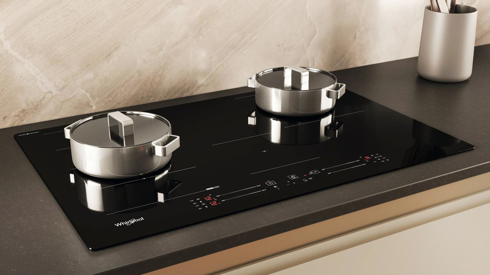 Nome: WF S7977 CPNE di Whirlpool
Con cappa integrata: no
Classe efficienza energetica: –
Zone di cottura: 4
Assorbimento max: 7,2 Kw
Livelli: -
Misure: 77 cm
Caratteristiche: Ha funzione di cottura Chef Control per cucinare senza dover impostare la potenza del piano e nanorivestimento che protegge da macchie e aloni per una brillantezza che dura a lungo. Funziona con tecnologia 6° Senso che adatta e controlla il livello di potenza e grazie alla connettività è possibile accedere a molteplici ricette, visualizzare i video tutorial e programmare.
Prezzo: da rivenditore
Sito web azienda: www.whirlpool.it Nome: WF S7977 CPNE di Whirlpool
Con cappa integrata: no
Classe efficienza energetica: –
Zone di cottura: 4
Assorbimento max: 7,2 Kw
Livelli: -
Misure: 77 cm
Caratteristiche: Ha funzione di cottura Chef Control per cucinare senza dover impostare la potenza del piano e nanorivestimento che protegge da macchie e aloni per una brillantezza che dura a lungo. Funziona con tecnologia 6° Senso che adatta e controlla il livello di potenza e grazie alla connettività è possibile accedere a molteplici ricette, visualizzare i video tutorial e programmare.
Prezzo: da rivenditore
Sito web azienda: www.whirlpool.it